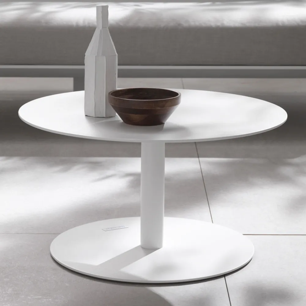 Viadurini in the Garden Garten Beistelltisch-Outdoor-Couchtisch aus mit Epoxidpulver beschichtetem Aluminium - Bryon