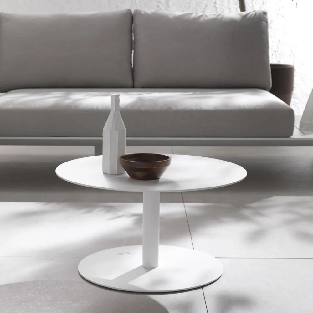 Viadurini in the Garden Garten Beistelltisch-Outdoor-Couchtisch aus mit Epoxidpulver beschichtetem Aluminium - Bryon