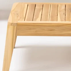 Viadurini in the Garden Garten Beistelltisch-Outdoor-Couchtisch aus natürlichem Teakholz - Jhon