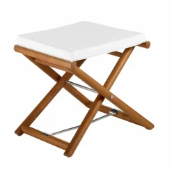 Viadurini in the Garden Sitzsäcke|Sitzsäcke-Outdoor-Hocker aus natürlichem oder schwarzem Mattholz und Kissen, Made in Italy - Suzana