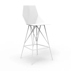 Vondom Outdoor Hocker-Outdoor-Hocker H 102 cm Faz von aus Polypropylen und Stahl, 4 Stück