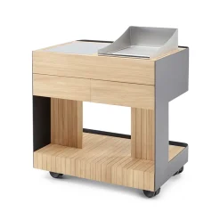 Viadurini in the Garden Outdoor Küchen-Outdoor-Küche 96x70x93 cm aus massivem Teakholz und Aluminium - Raffiniert