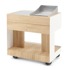 Viadurini in the Garden Outdoor Küchen-Outdoor-Küche 96x70x93 cm aus massivem Teakholz und Aluminium - Raffiniert