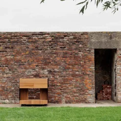 Viadurini in the Garden Outdoor Küchen-Outdoor-Küche 96x70x93 cm aus massivem Teakholz und Aluminium - Raffiniert