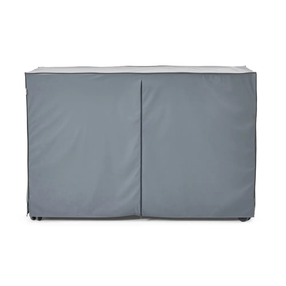 Viadurini in the Garden Outdoor Küchen-Outdoor-Küche 141x70x93 cm aus massivem Teakholz und Aluminium - Stilosa