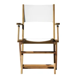 Viadurini in the Garden Gartenstühle Holz-Outdoor-Klappstuhl aus Akazienholz und Textilene - Perfect