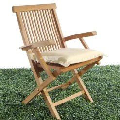 Viadurini in the Garden Gartenstühle Holz-Outdoor-Klappstuhl aus Teakholz mit Armlehnen – Yggdrasil