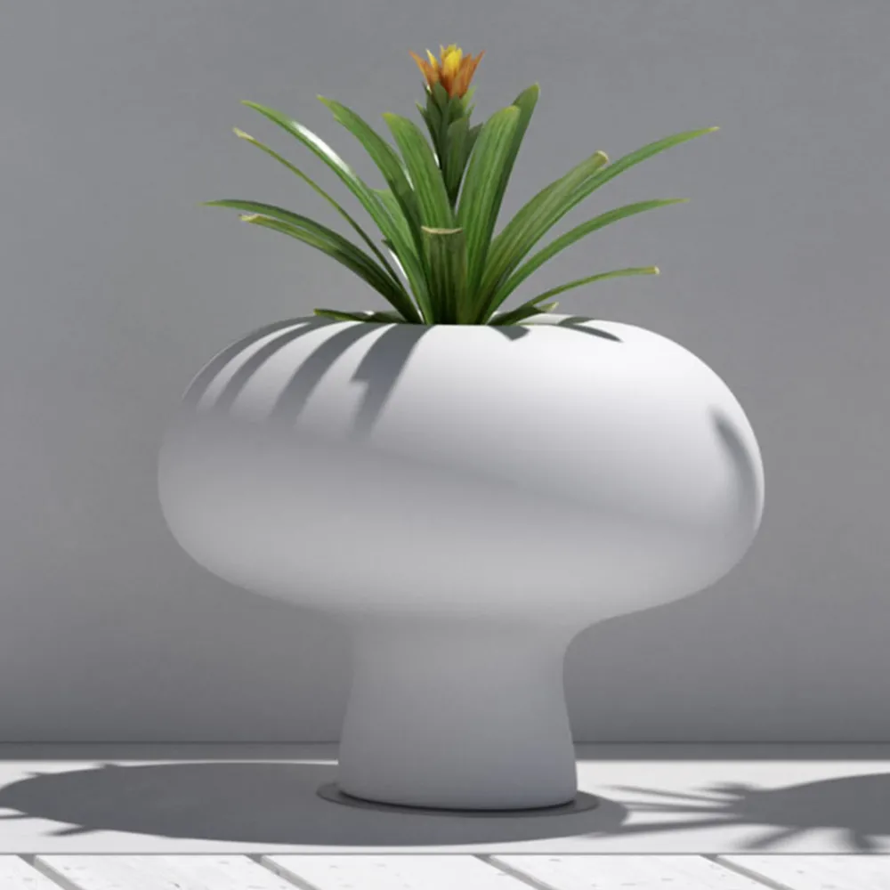 Viadurini in the Garden Lichtmöbel-Outdoor-Leuchtvase aus Polyethylen mit LED-Licht Made in Italy - Boba