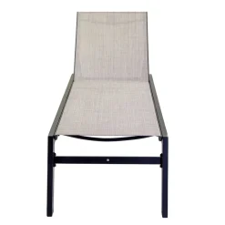 Viadurini in the Garden Sonnenliegen-Outdoor-Liege aus Aluminium und Textilene mit 2 Rädern - Kostüm