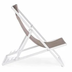 Viadurini in the Garden Sonnenliegen-Outdoor-Liegestuhl aus Aluminium mit Sitz aus Textilene, 4 Stück - Kailua