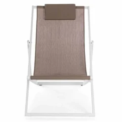 Viadurini in the Garden Sonnenliegen-Outdoor-Liegestuhl aus Aluminium mit Sitz aus Textilene, 4 Stück - Kailua