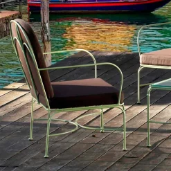 Viadurini in the Garden Garten Lounge Set-Outdoor-Lounge mit handgefertigter Eisenstruktur Made in Italy - Melinda