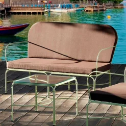 Viadurini in the Garden Garten Lounge Set-Outdoor-Lounge mit handgefertigter Eisenstruktur Made in Italy - Melinda