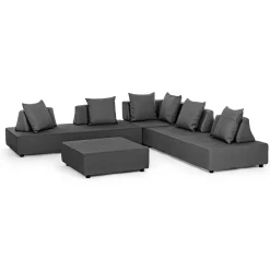 Viadurini in the Garden Garten Lounge Set-Outdoor-Lounge mit modernem Design in Homemotion-Stoff - Benito