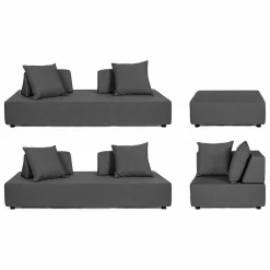 Viadurini in the Garden Garten Lounge Set-Outdoor-Lounge mit modernem Design in Homemotion-Stoff - Benito