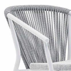 Varaschin Metallsessel-Outdoor-Schaukelsessel aus Massivholz und Stoff - Smart von