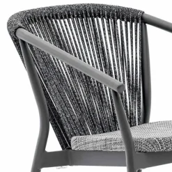 Varaschin Metallsessel-Outdoor-Schaukelsessel aus Massivholz und Stoff - Smart von