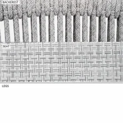 Varaschin Metallsessel-Outdoor-Schaukelsessel aus Massivholz und Stoff - Smart von