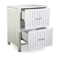 Viadurini in the Garden Gartenideen-Outdoor-Schrank aus Aluminium mit 2 Schubladen in verschiedenen Ausführungen - Hotel