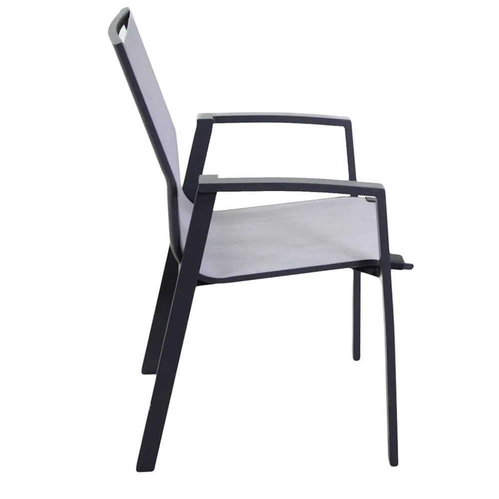 Viadurini in the Garden Metallsessel-Outdoor-Sessel aus Aluminium und Textilene - Karte