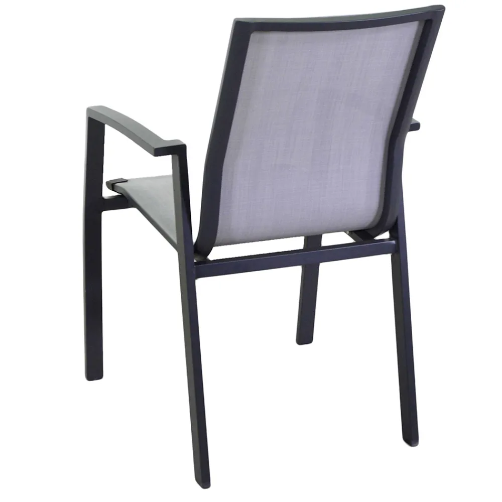 Viadurini in the Garden Metallsessel-Outdoor-Sessel aus Aluminium und Textilene - Karte