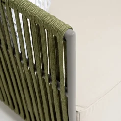 Viadurini in the Garden Metallsessel-Outdoor-Sessel aus Aluminium und gewebtem Stoff - Eugene