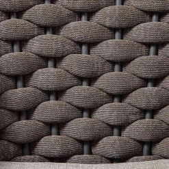 Viadurini in the Garden Metallsessel-Outdoor-Sessel aus Aluminium und Seil mit Stoffkissen - Rasti