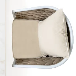 Viadurini in the Garden Stoffsessel|Metallsessel-Outdoor-Sessel aus Aluminium und handgewebtem Olefil-Stoff – Reda