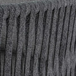 Viadurini in the Garden Metallsessel-Outdoor-Sessel aus Aluminium, Seil und Anthrazit, Homemotion - Shama