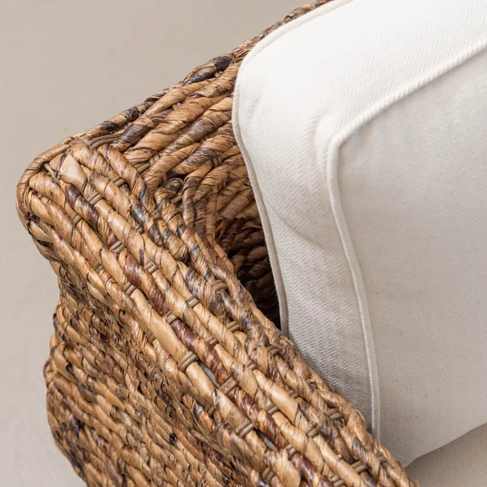 Viadurini in the Garden Sessel Rattan-Outdoor-Sessel aus Bananengeflecht mit Kissen - Legolas