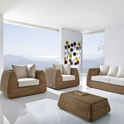 Viadurini in the Garden Sessel Rattan-Outdoor-Sessel aus geflochtenem Polyrattan - Charlie