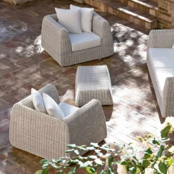 Viadurini in the Garden Sessel Rattan-Outdoor-Sessel aus geflochtenem Polyrattan - Charlie