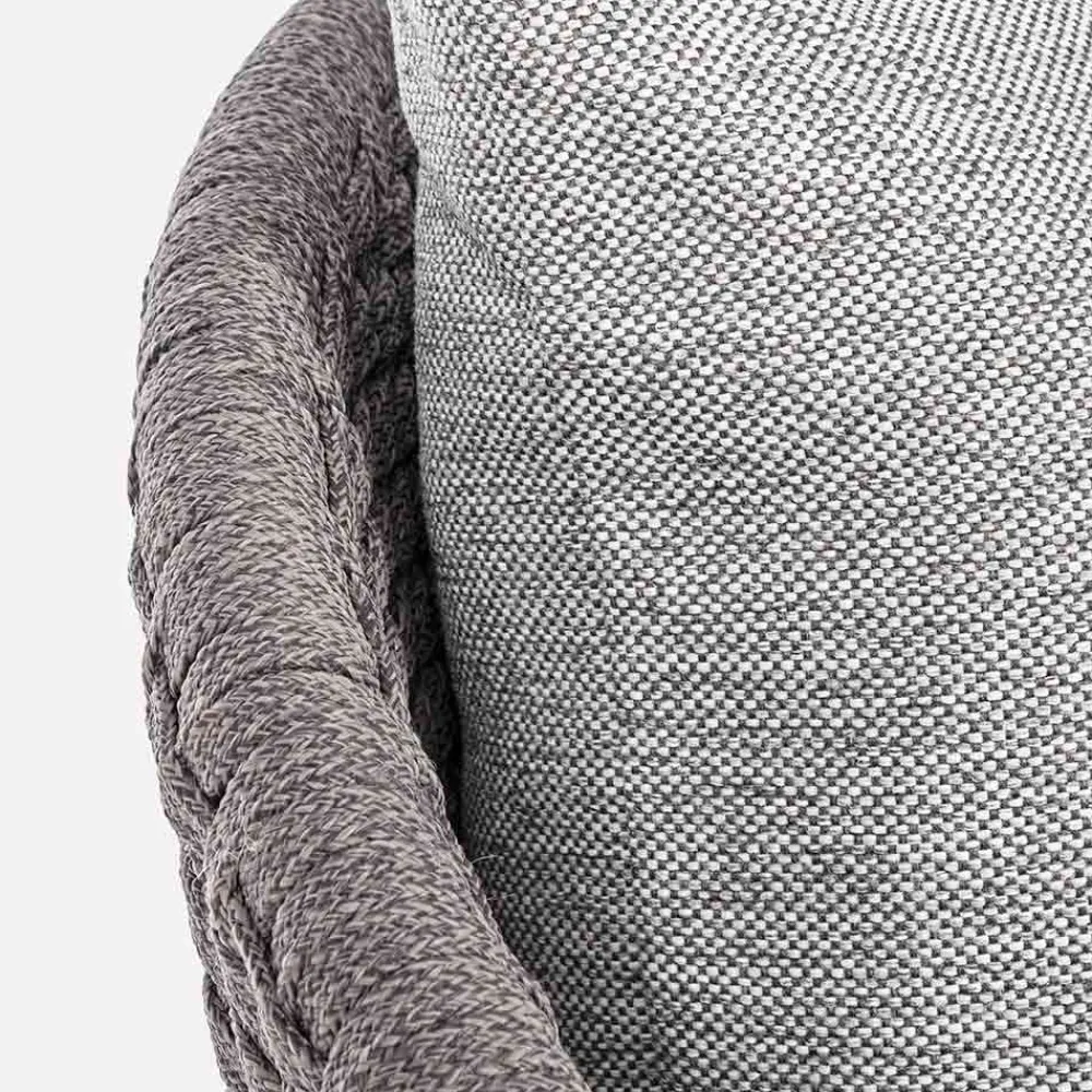 Viadurini in the Garden Holzsessel-Outdoor-Sessel aus gewebtem Seil und Teakholz, Homemotion - Callum