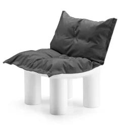 Viadurini in the Garden Sessel Kunststoff-Outdoor-Sessel aus Polyethylen mit Kissen Made in Italy - Freccia