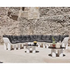 Viadurini in the Garden Sessel Kunststoff-Outdoor-Sessel aus Polyethylen mit Kissen Made in Italy - Freccia