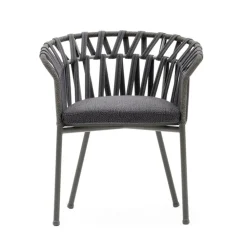 Varaschin Metallsessel-Outdoor-Sessel aus Seil, Stoff und Aluminium - Emma Cross von