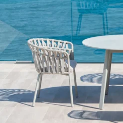 Varaschin Metallsessel-Outdoor-Sessel aus Seil, Stoff und Aluminium - Emma Cross von