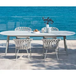 Varaschin Metallsessel-Outdoor-Sessel aus Seil, Stoff und Aluminium - Emma Cross von