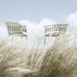 Varaschin Metallsessel-Outdoor-Sessel aus Seil, Stoff und Aluminium - Emma Cross von