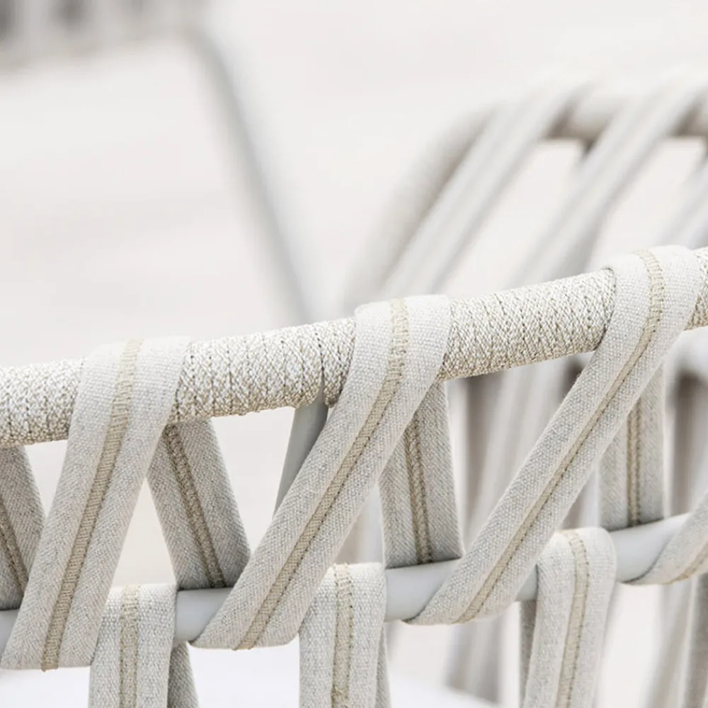 Varaschin Metallsessel-Outdoor-Sessel aus Seil, Stoff und Aluminium - Emma Cross von