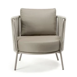 Viadurini in the Garden Metallsessel-Outdoor-Sessel aus Stahl in verschiedenen Größen und Kissen inklusive Made in Italy - Bronn