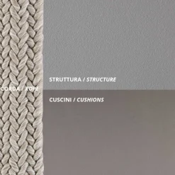 Viadurini in the Garden Metallsessel-Outdoor-Sessel aus Stahl in verschiedenen Größen und Kissen inklusive Made in Italy - Bronn