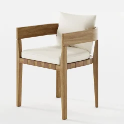 Viadurini in the Garden Holzsessel-Outdoor-Sessel aus Stoff und Holzrahmen Made in Italy - Briga