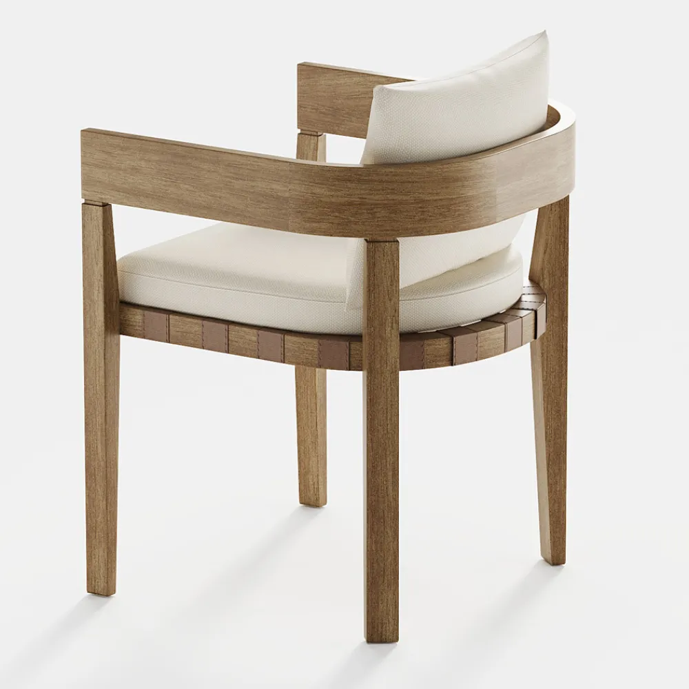 Viadurini in the Garden Holzsessel-Outdoor-Sessel aus Stoff und Holzrahmen Made in Italy - Briga