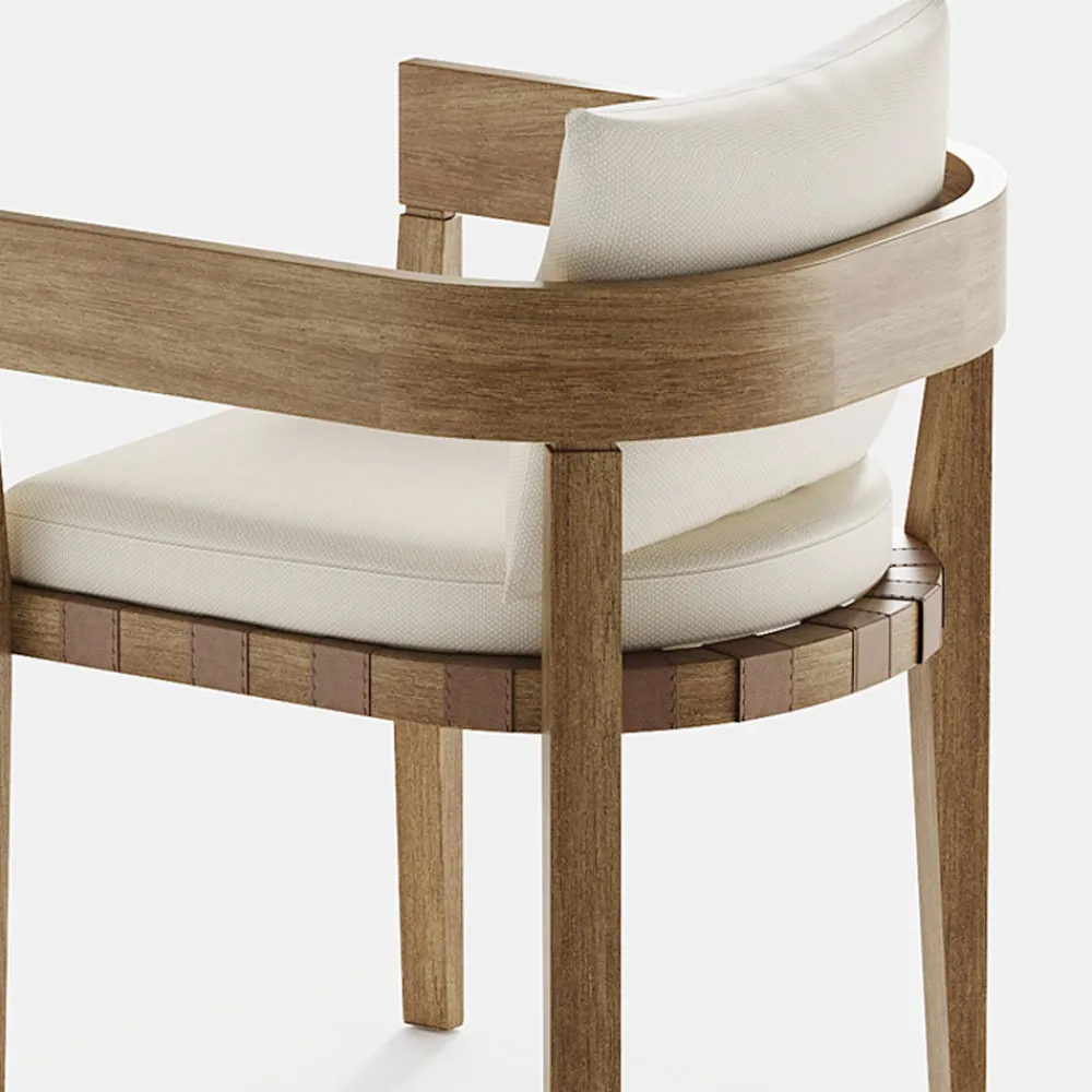 Viadurini in the Garden Holzsessel-Outdoor-Sessel aus Stoff und Holzrahmen Made in Italy - Briga