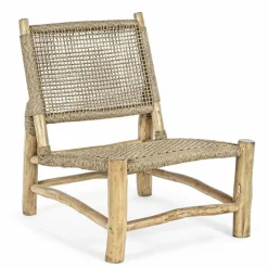 Viadurini in the Garden Holzsessel-Outdoor-Sessel aus Teakholz und Kunstfaser, 2 Stück - Tecno