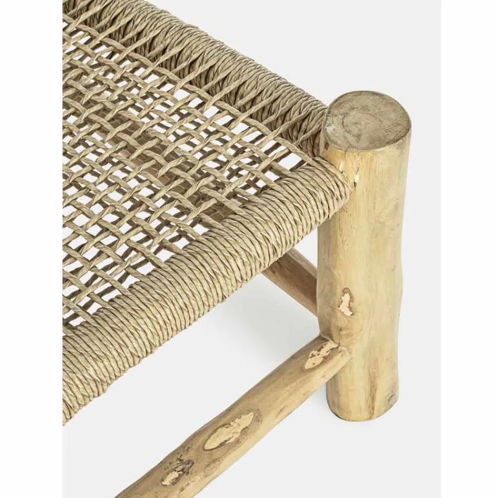 Viadurini in the Garden Holzsessel-Outdoor-Sessel aus Teakholz und Kunstfaser, 2 Stück - Tecno