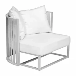 Viadurini in the Garden Metallsessel-Outdoor-Sessel in Aluminium und Luxus Design Seile 3 Oberflächen - Julie