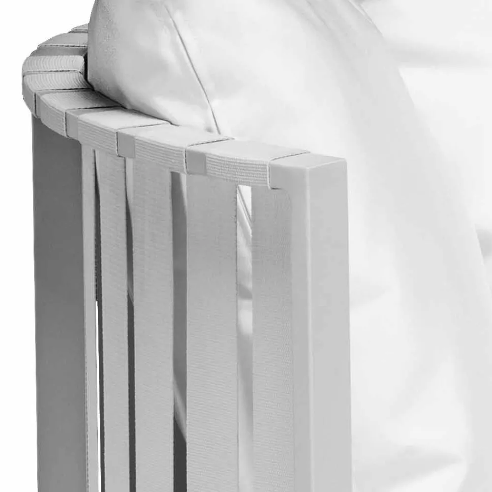 Viadurini in the Garden Metallsessel-Outdoor-Sessel in Aluminium und Luxus Design Seile 3 Oberflächen - Julie