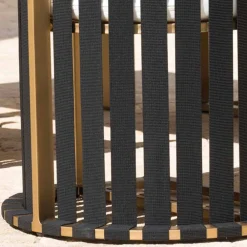 Viadurini in the Garden Metallsessel-Outdoor-Sessel in Aluminium und Luxus Design Seile 3 Oberflächen - Julie